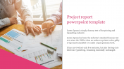 Customized Project Report PowerPoint Template For Business